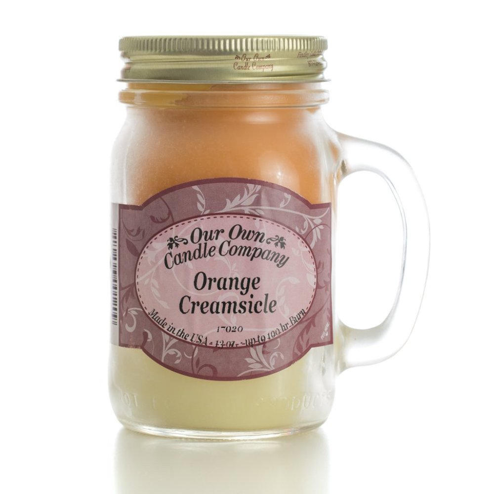 Orange Creamsicle Mason Candle